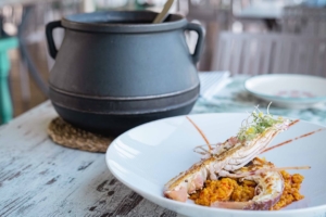 Caldero de arroz meloso con langosta - Restaurante Albacora