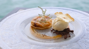Tarta tatín de manzana en Restaurante Albacora