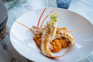 Arroz Meloso de Langosta en Albacora